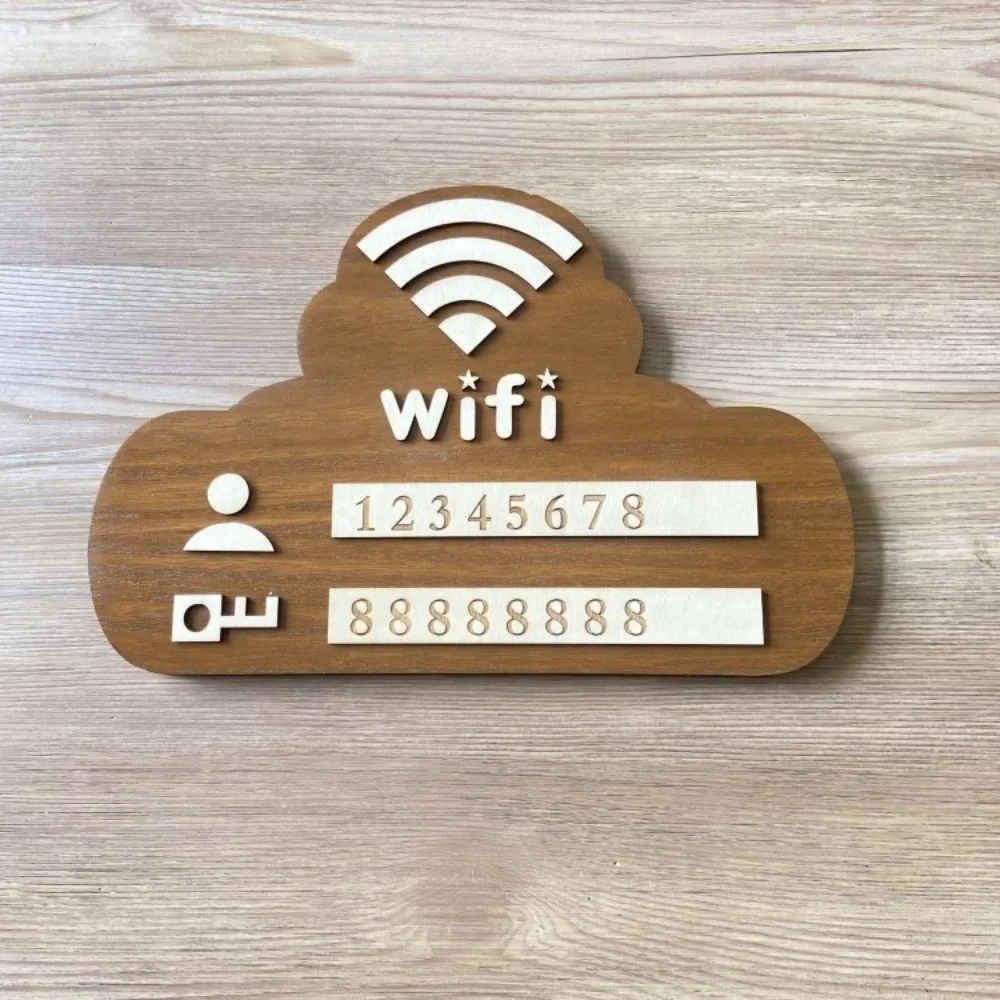 Rustic WiFi Password Sign Erasable Board Minimalism Wireless Network Indicator Durable with Pen Password Board Airbnb Decor - Image 15