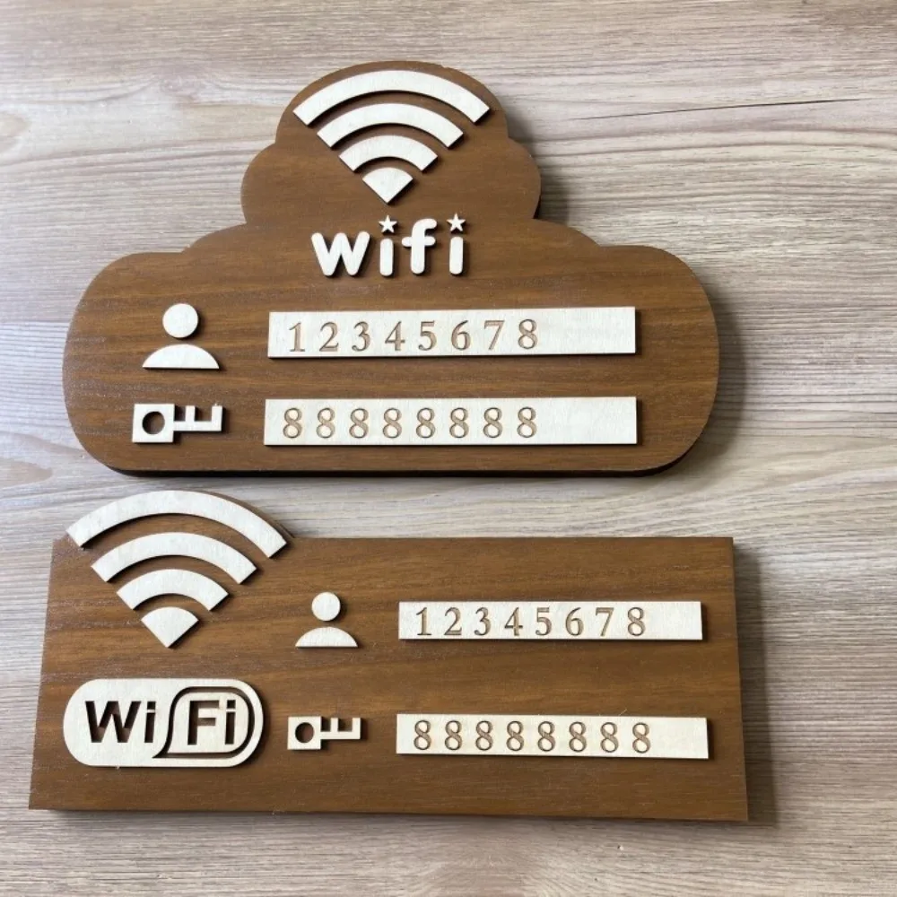 Rustic WiFi Password Sign Erasable Board Minimalism Wireless Network Indicator Durable with Pen Password Board Airbnb Decor - Image 22