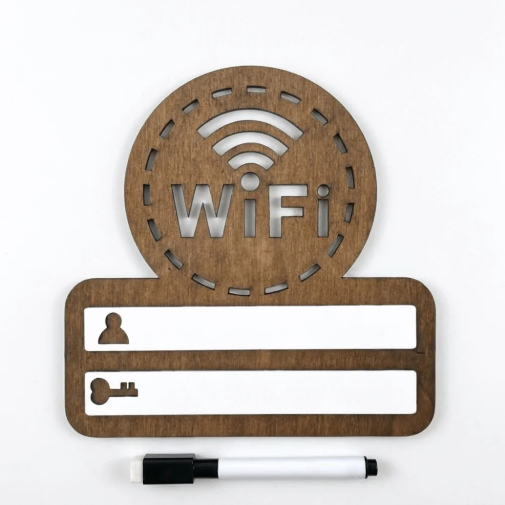 Rustic WiFi Password Sign Erasable Board Minimalism Wireless Network Indicator Durable with Pen Password Board Airbnb Decor - Image 11