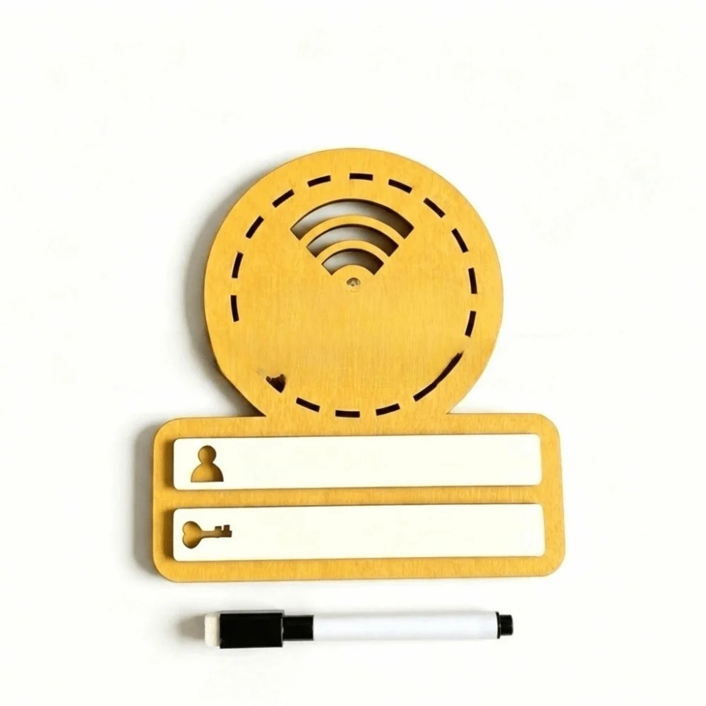 Rustic WiFi Password Sign Erasable Board Minimalism Wireless Network Indicator Durable with Pen Password Board Airbnb Decor - Image 10