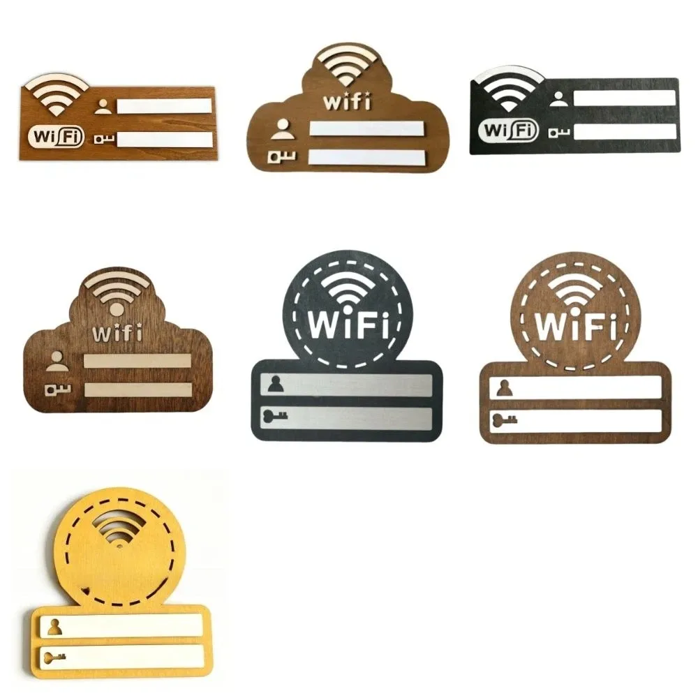 Rustic WiFi Password Sign Erasable Board Minimalism Wireless Network Indicator Durable with Pen Password Board Airbnb Decor - Image 13