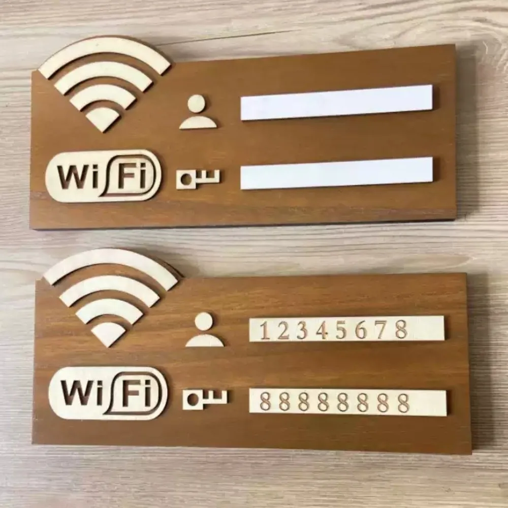 Rustic WiFi Password Sign Erasable Board Minimalism Wireless Network Indicator Durable with Pen Password Board Airbnb Decor - Image 20