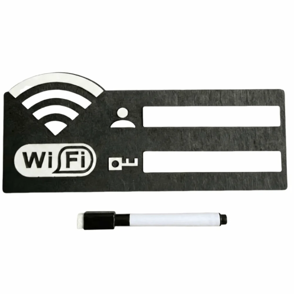 Rustic WiFi Password Sign Erasable Board Minimalism Wireless Network Indicator Durable with Pen Password Board Airbnb Decor