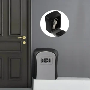 Wall-Mounted Key Storage Box, Password Key Box, Outdoor Resettable Secret Code Lock Safe Lock Box, Storage Safe