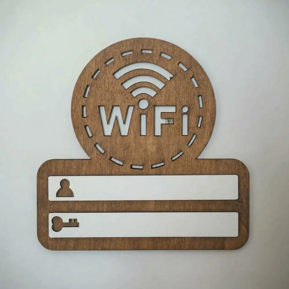 Rustic WiFi Password Sign Erasable Board Minimalism Wireless Network Indicator Durable with Pen Password Board Airbnb Decor - Image 23