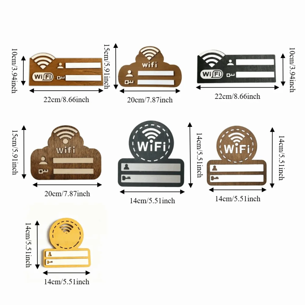 Rustic WiFi Password Sign Erasable Board Minimalism Wireless Network Indicator Durable with Pen Password Board Airbnb Decor - Image 6